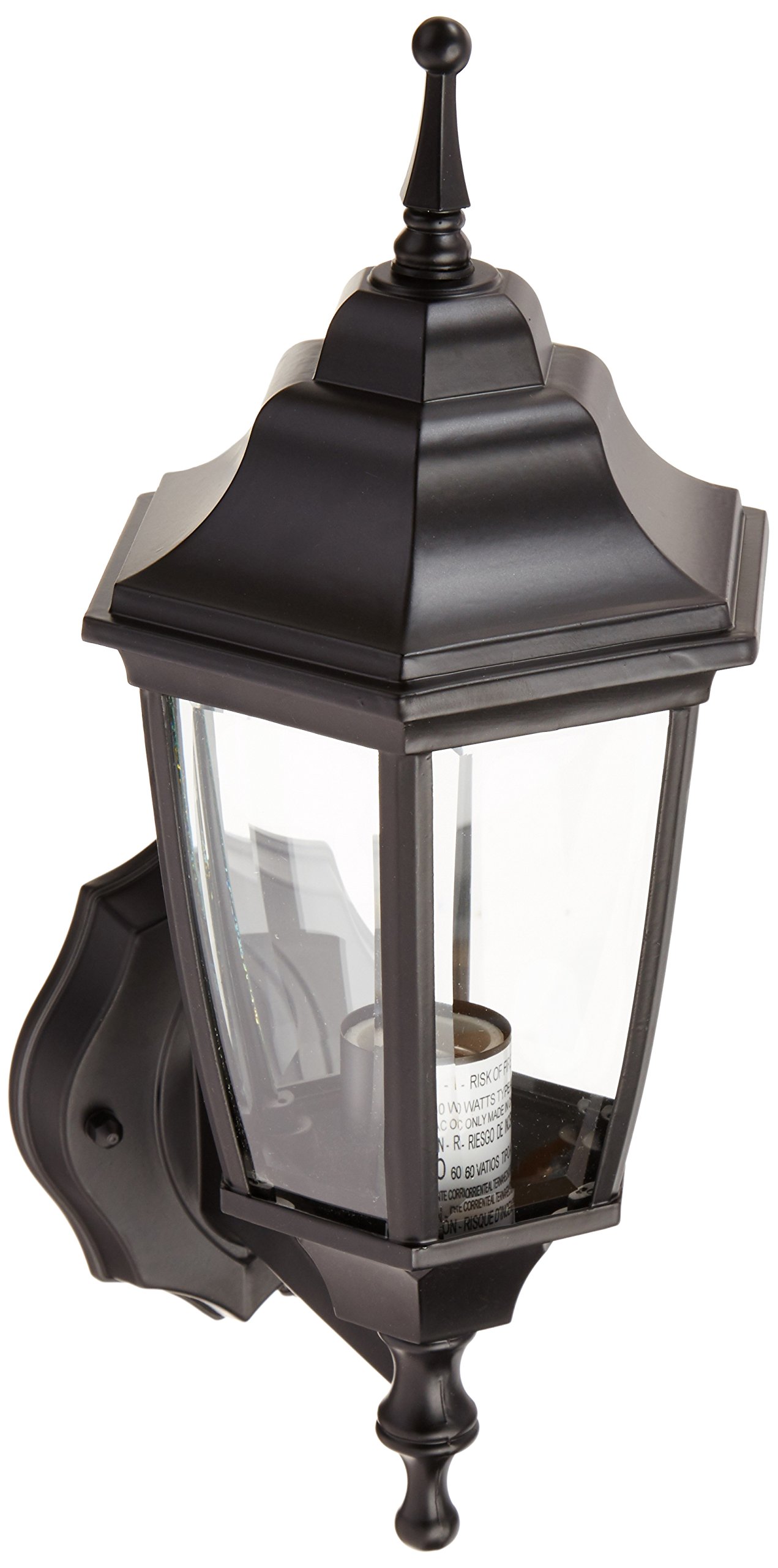 Boston Harbor DTDB Dusk/Dawn Outdoor Lantern, Black - Wall Porch